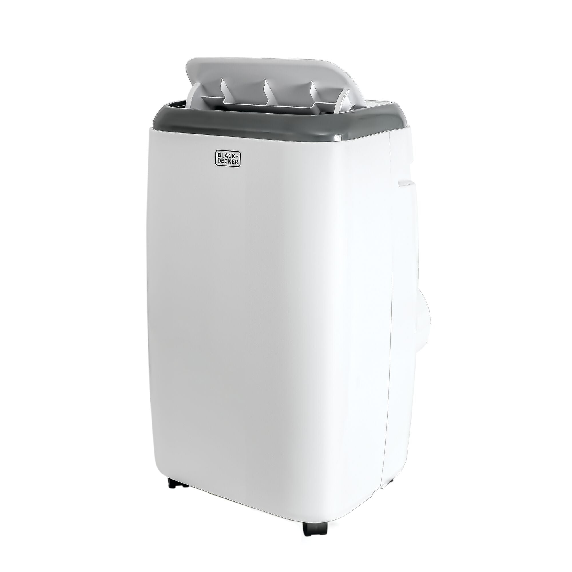 White BLACK+DECKER BPP06WTB portable air conditioner cabinet on a plain background; model identity comes from the exact product-page image alt text and page context.