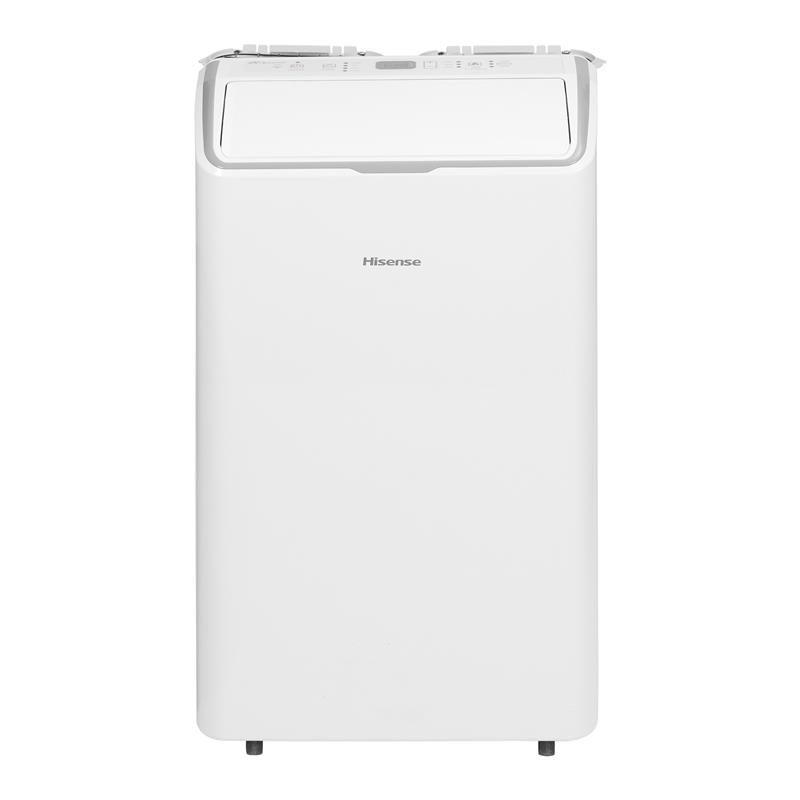 Hisense AP1225UW1WD white portable air conditioner, linked from its exact-model support page; model code is not legible in image pixels and photo-versus-render status is uncertain.