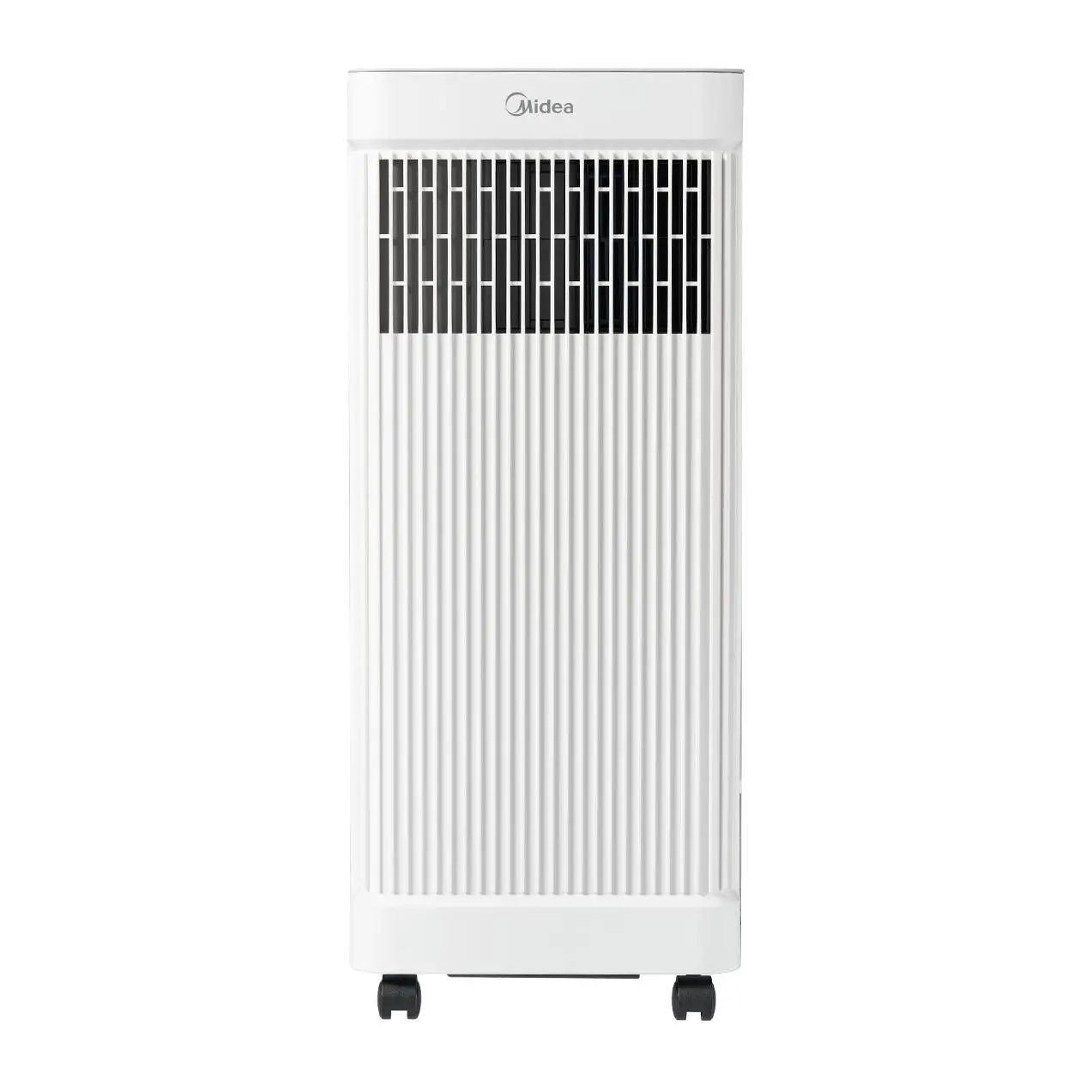 White Midea MAP06S1JWT-B portable air conditioner, front view