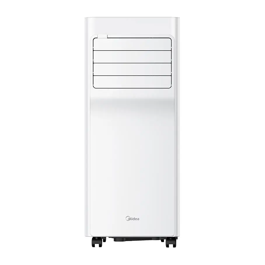 White Midea MAP07S1XWT-S portable air conditioner, front view