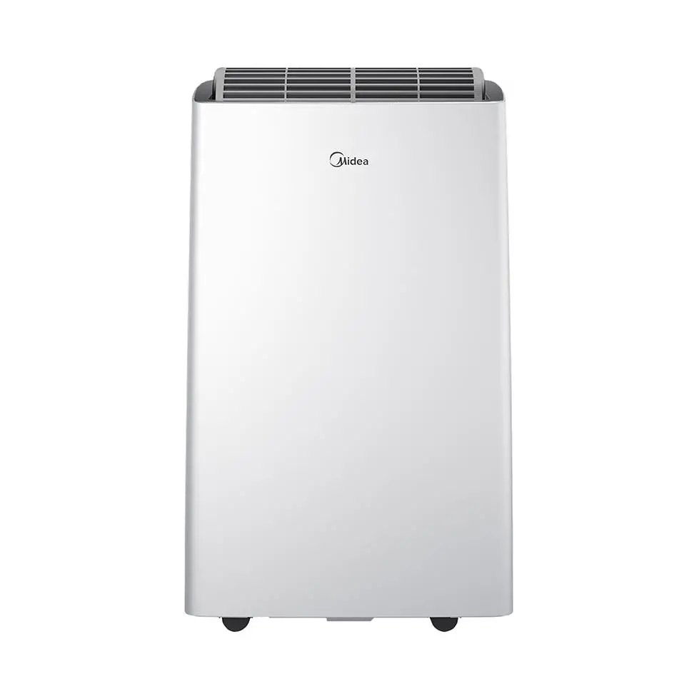 White Midea MPT1412HVRU portable air conditioner, front view