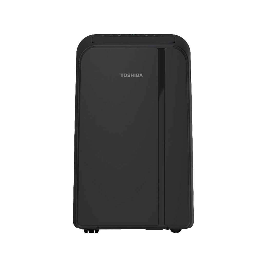 Front view of dark Toshiba portable AC associated with exact model RAC-PD1414CWRU
